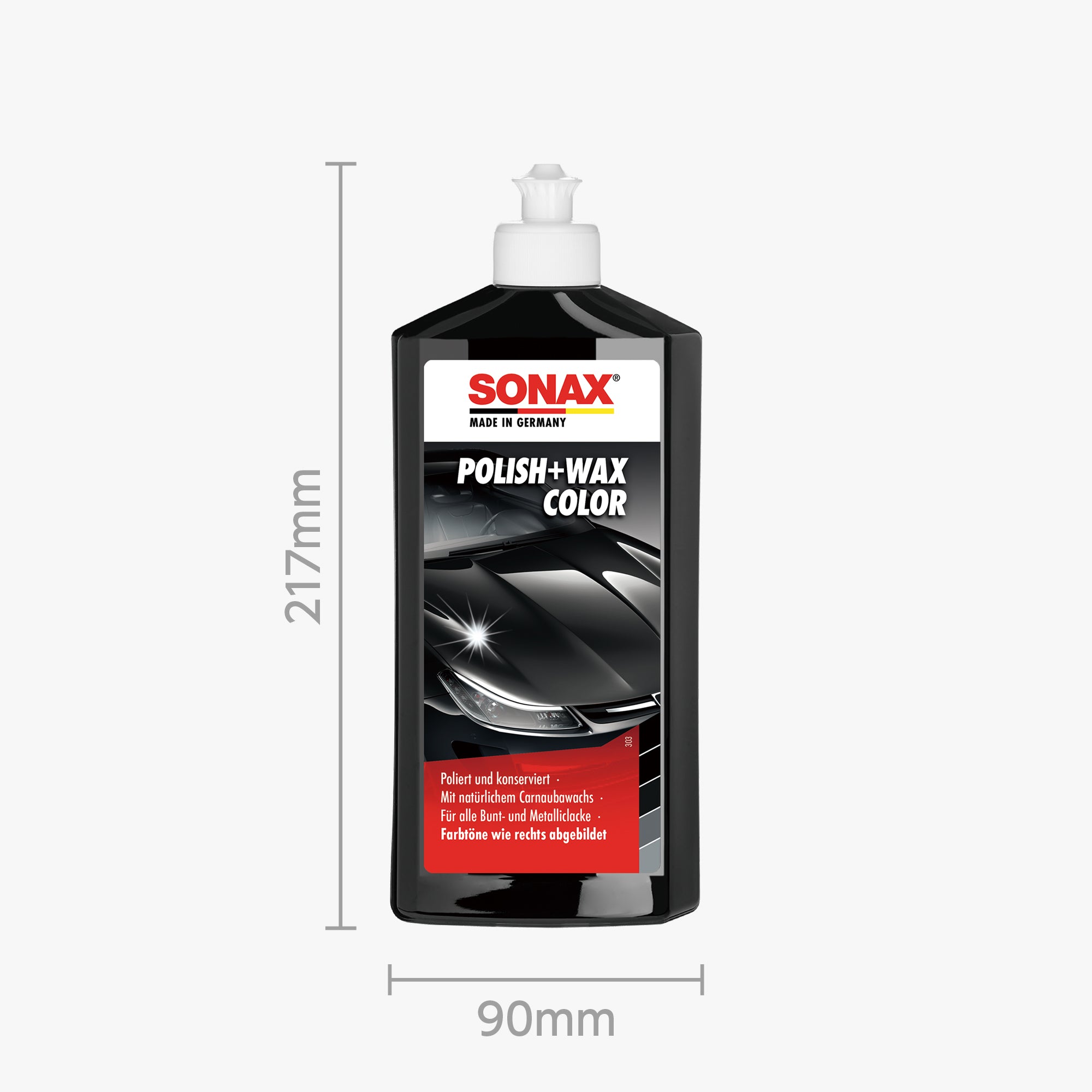 SONAX ポリッシュ&ワックスカラー ブラック500 | カーケア用品