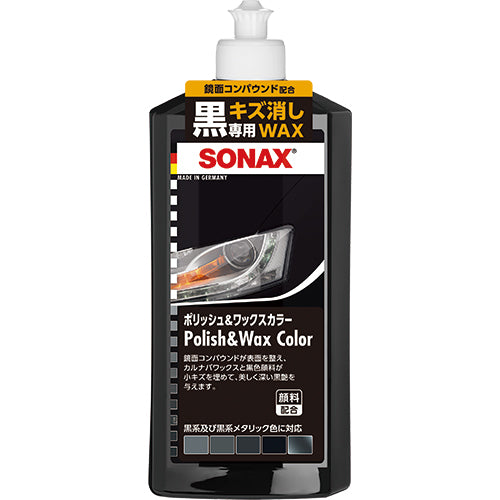 SONAX POLISH & WAX COLOR BLACK 500