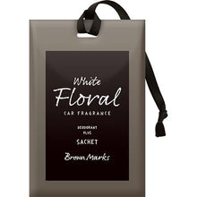 Load image into Gallery viewer, BROWN MARKS SACHET WHITE FLORAL
